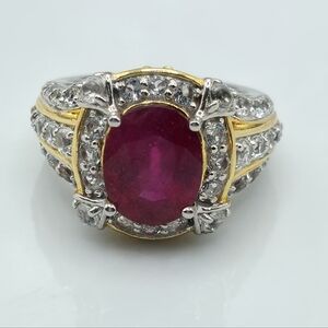 Victoria Wieck Ruby And Topaz Ring